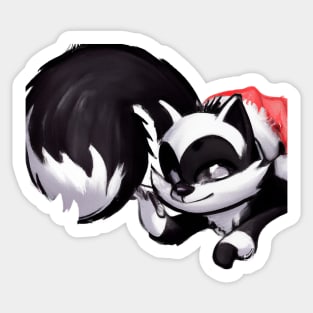 Cute Skunk Drawing Sticker